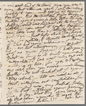 Jane Porter to Robert Ker Porter, autograph letter (copy or draft)