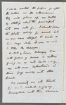 John Adamson to Jane Porter, autograph letter signed