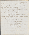 Patrick W. Kelly to Robert Ker Porter, autograph letter signed