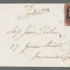 James Robinson Planché to Jane Porter, autograph letter signed