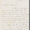 James Robinson Planché to Jane Porter, autograph letter signed