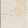 Eliza James to Jane Porter, autograph letter signed