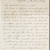 Maria Louisa Argumaniz to Jane Porter, autograph letter signed