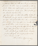 Maria Louisa Argumaniz to Jane Porter, autograph letter signed