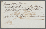 Sir Robert Wilson to Jane Porter, autograph letter signed