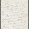 Sydney Smith to Jane Porter, autograph letter signed