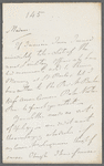Sydney Smith to Jane Porter, autograph letter signed