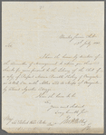 John H. Willis to Robert Ker Porter, autograph letter signed