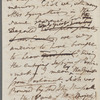 Jane Porter, autograph manuscript