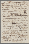 Jane Porter, autograph manuscript