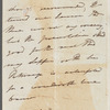 Charles Pepys, Lord Cottenham to Jane Porter, autograph letter third person