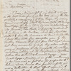 John James Rorie to Jane Porter, autograph letter signed