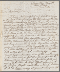 John James Rorie to Jane Porter, autograph letter signed