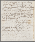 John James Rorie to Jane Porter, autograph letter signed