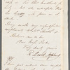 Robert Brook Aspland to Jane Porter, autograph letter signed