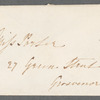 Robert Brook Aspland to Jane Porter, autograph letter signed