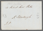 [Mr. Collier?] to Jane Porter, envelope (empty)