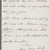 John Spriggs Morss Churchill to Jane Porter, autograph letter signed