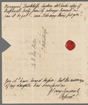Horatio Walpole, Lord Orford to Robert Ker Porter, autograph letter signed