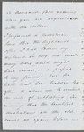 [W.?] Andr[ews?] to Jane Porter, autograph letter signed