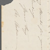 Sir George Lefevre to Jane Porter, autograph letter signed