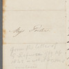 Sir George Lefevre to Jane Porter, autograph letter signed