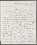 Charles Kelsall to Jane Porter, autograph letter signed
