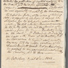 Robert Ker Porter to Francis Burdett, letter (copy)
