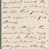 Charles Blick to Jane Porter, autograph letter signed