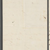 Charles Blick to Jane Porter, autograph letter signed