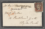 Charles Blick to Jane Porter, autograph letter signed