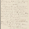 Charles Blick to Jane Porter, autograph letter signed
