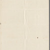 Charles Blick to Jane Porter, autograph letter signed
