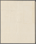Charles Blick to Jane Porter, autograph letter signed