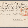 Abraham P. Gibson to Jane Porter, autograph letter signed