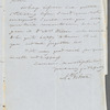 Abraham P. Gibson to Jane Porter, autograph letter signed