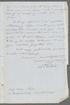 Abraham P. Gibson to Jane Porter, autograph letter signed
