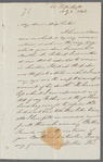 Henry Robinson to Jane Porter, autograph letter signed