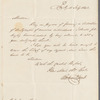 James J. Lamb to Jane Porter, autograph letter signed