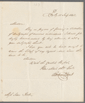 James J. Lamb to Jane Porter, autograph letter signed