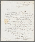 Karl Klingemann to Robert Ker Porter, auotgraph letter signed