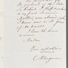 Karl Klingemann to Jane Porter, autograph letter signed