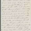 A. J. Kingsmill to Jane Porter, autograph letter signed