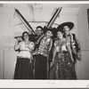 Brownsville, Texas. Charro Days fiesta. Giving a "greeto" at Triple L Club dance