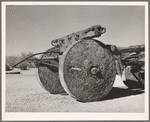 Wagon used in hauling borax [i.e., lumber]. Death Valley, California