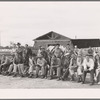 Watching baseball game. Tulare migrant camp. Visalia, California