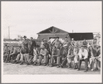 Watching baseball game. Tulare migrant camp. Visalia, California