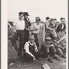 Watching baseball game. Tulare migrant camp. Visalia, California
