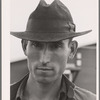 Migrant field worker. Tulare migrant camp. Visalia, California