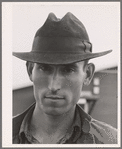 Migrant field worker. Tulare migrant camp. Visalia, California